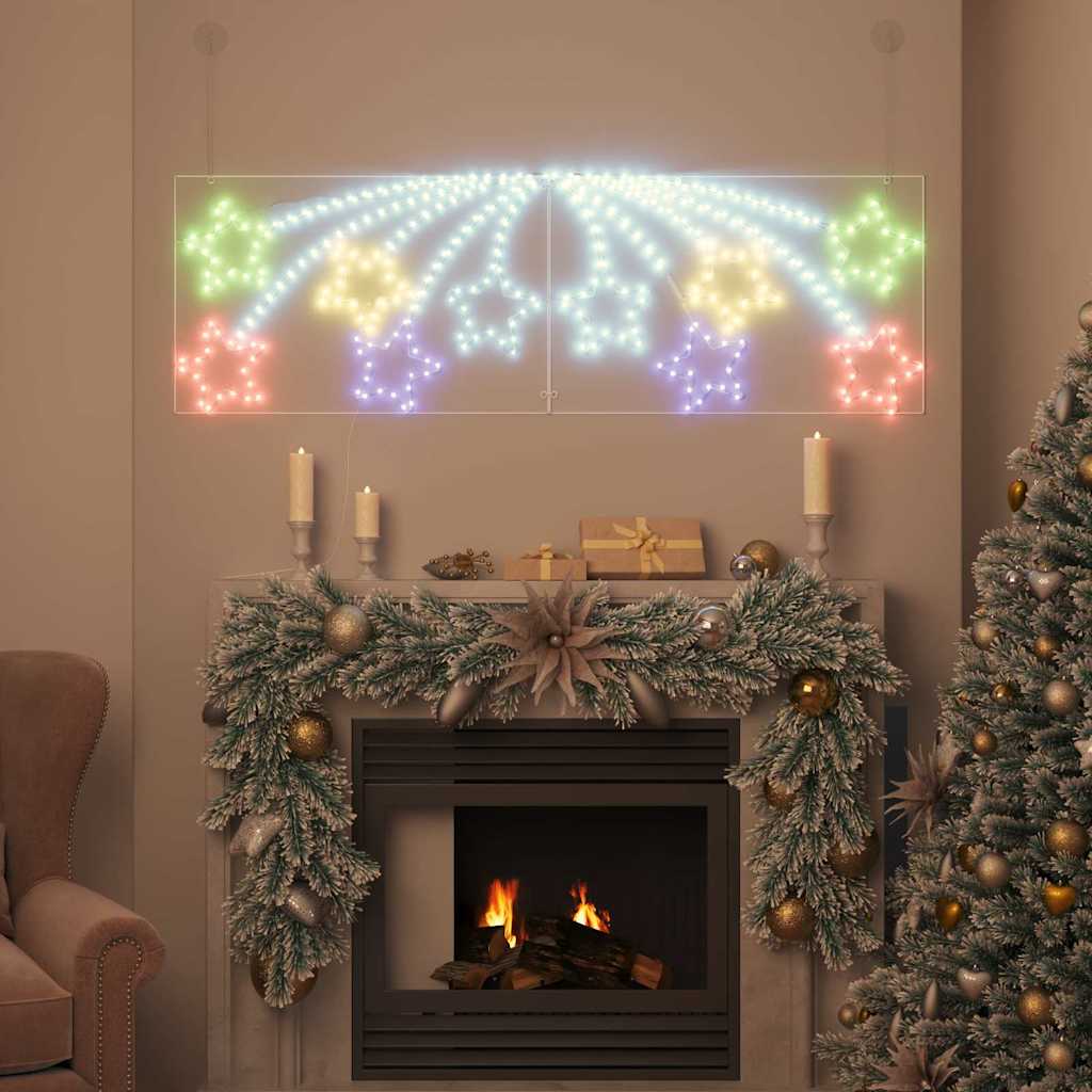 Vánoční Hvězda S 432 Led Diodami Vícebarevný 182 X 58 Cm Pvc