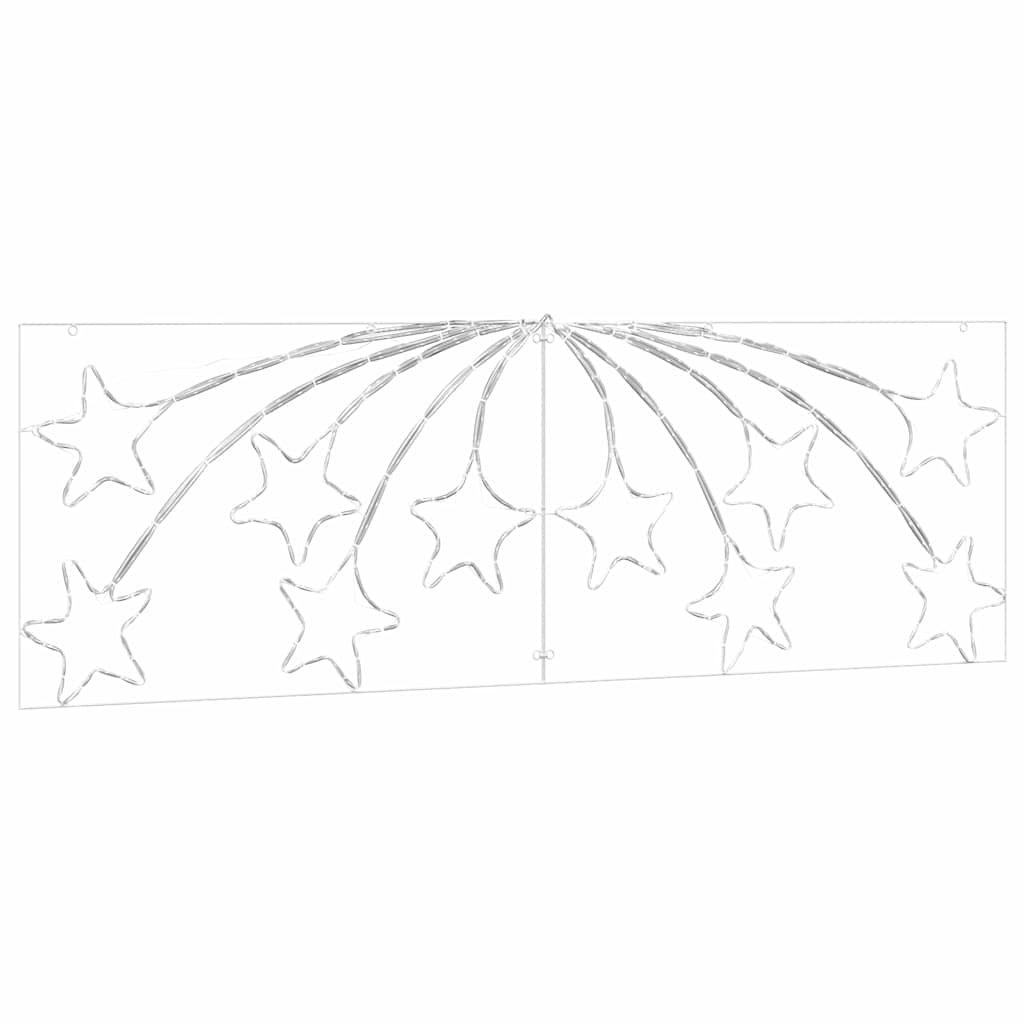 Vánoční Hvězda S 432 Led Diodami Vícebarevný 182 X 58 Cm Pvc