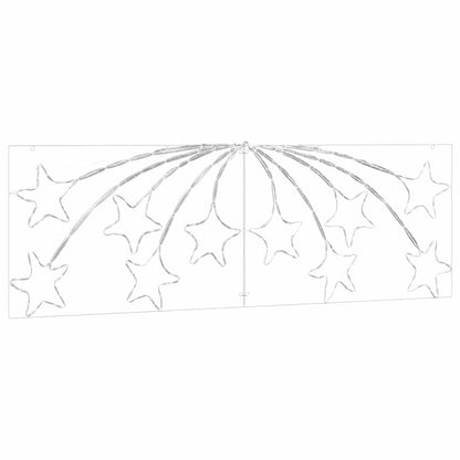 Vánoční Hvězda S 432 Led Diodami Vícebarevný 182 X 58 Cm Pvc