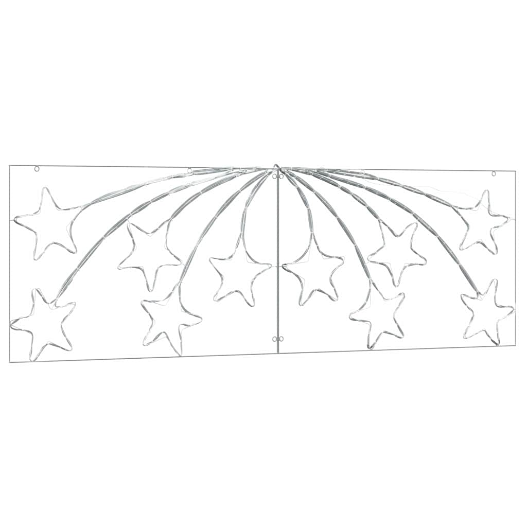 Vánoční Hvězda S 432 Led Diodami Vícebarevný 182 X 58 Cm Pvc