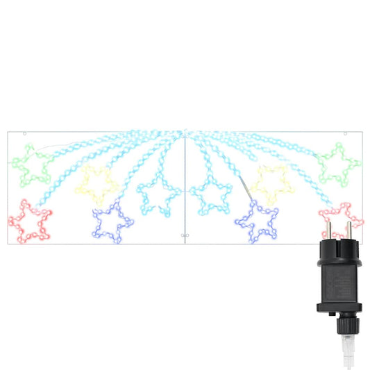 Vánoční Hvězda S 432 Led Diodami Vícebarevný 182 X 58 Cm Pvc