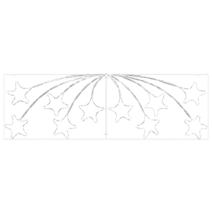 Vánoční Hvězda S 432 Led Diodami Vícebarevný 182 X 58 Cm Pvc