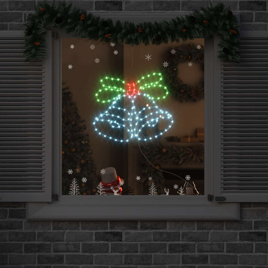Vánoční Zvon S 144 Led Diodami Vícebarevný 57 X 47,5 Cm Pvc
