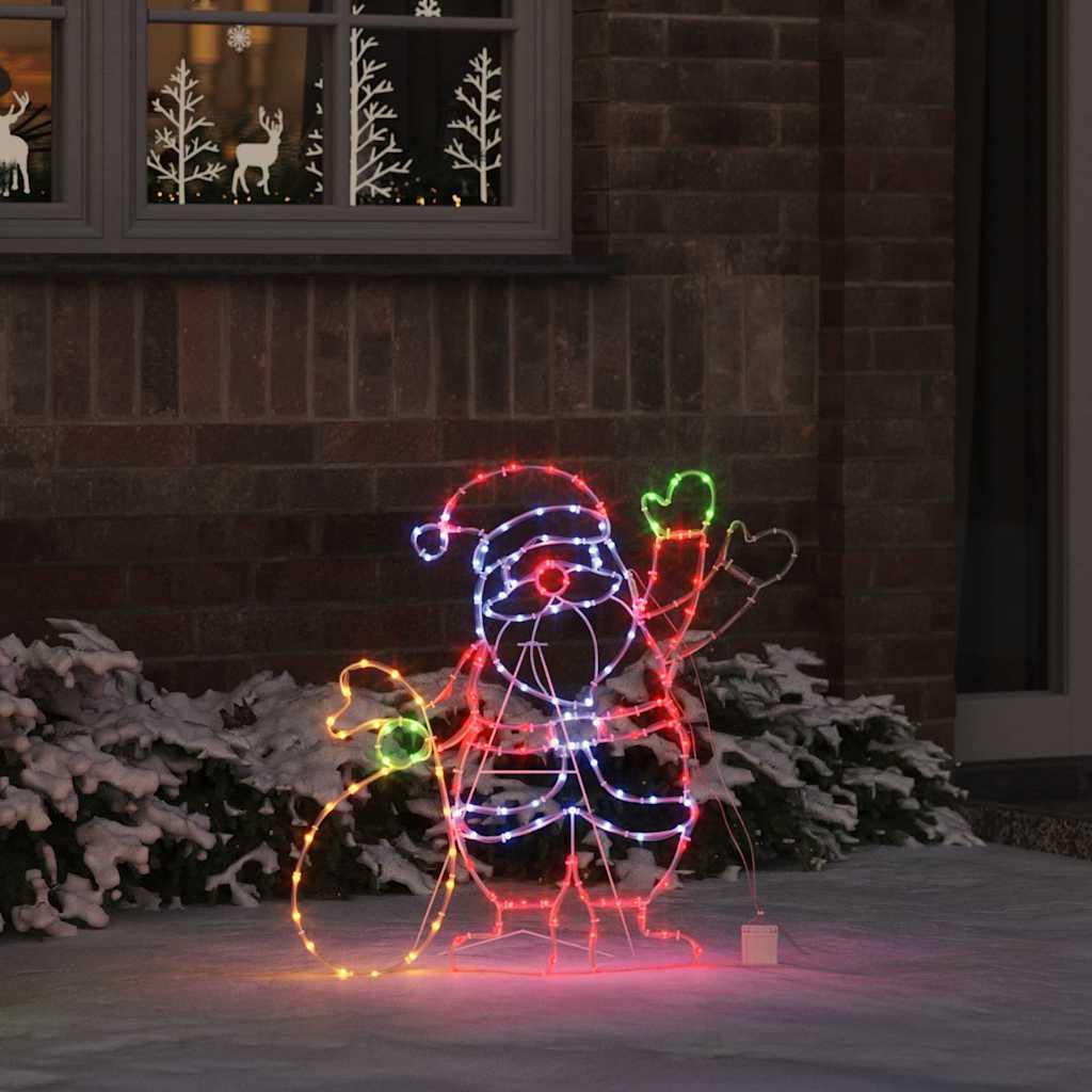 Světlo Santa Claus Vícebarevný 58.5 X 60 X 1.3 Cm Železo
