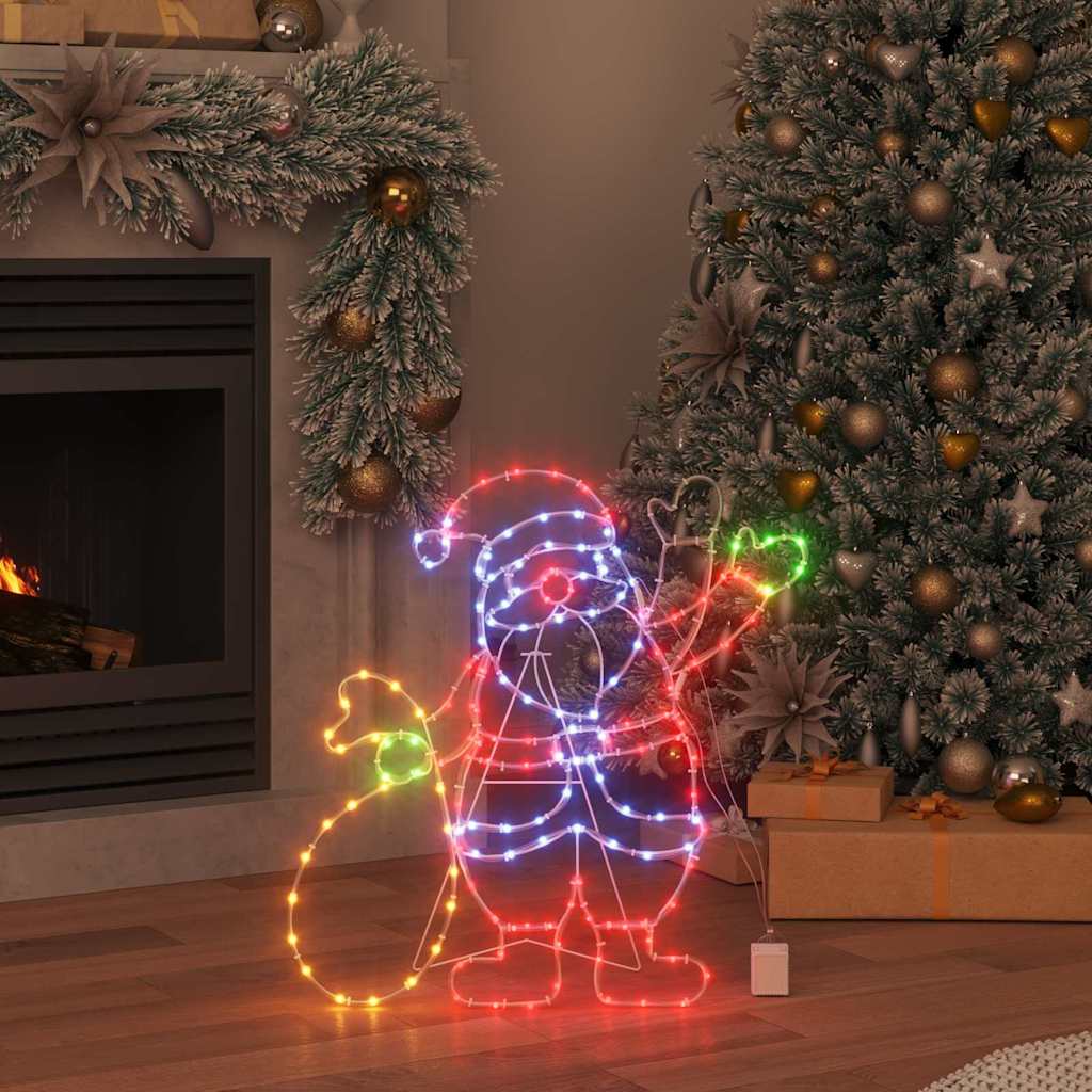 Světlo Santa Claus Vícebarevný 58.5 X 60 X 1.3 Cm Železo