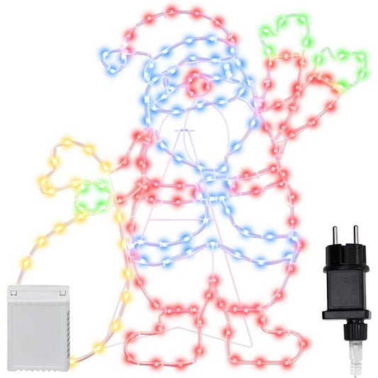 Světlo Santa Claus Vícebarevný 58.5 X 60 X 1.3 Cm Železo