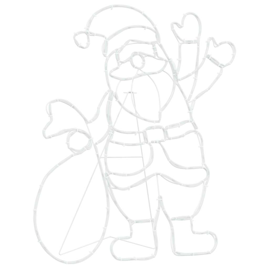 Světlo Santa Claus Vícebarevný 58.5 X 60 X 1.3 Cm Železo