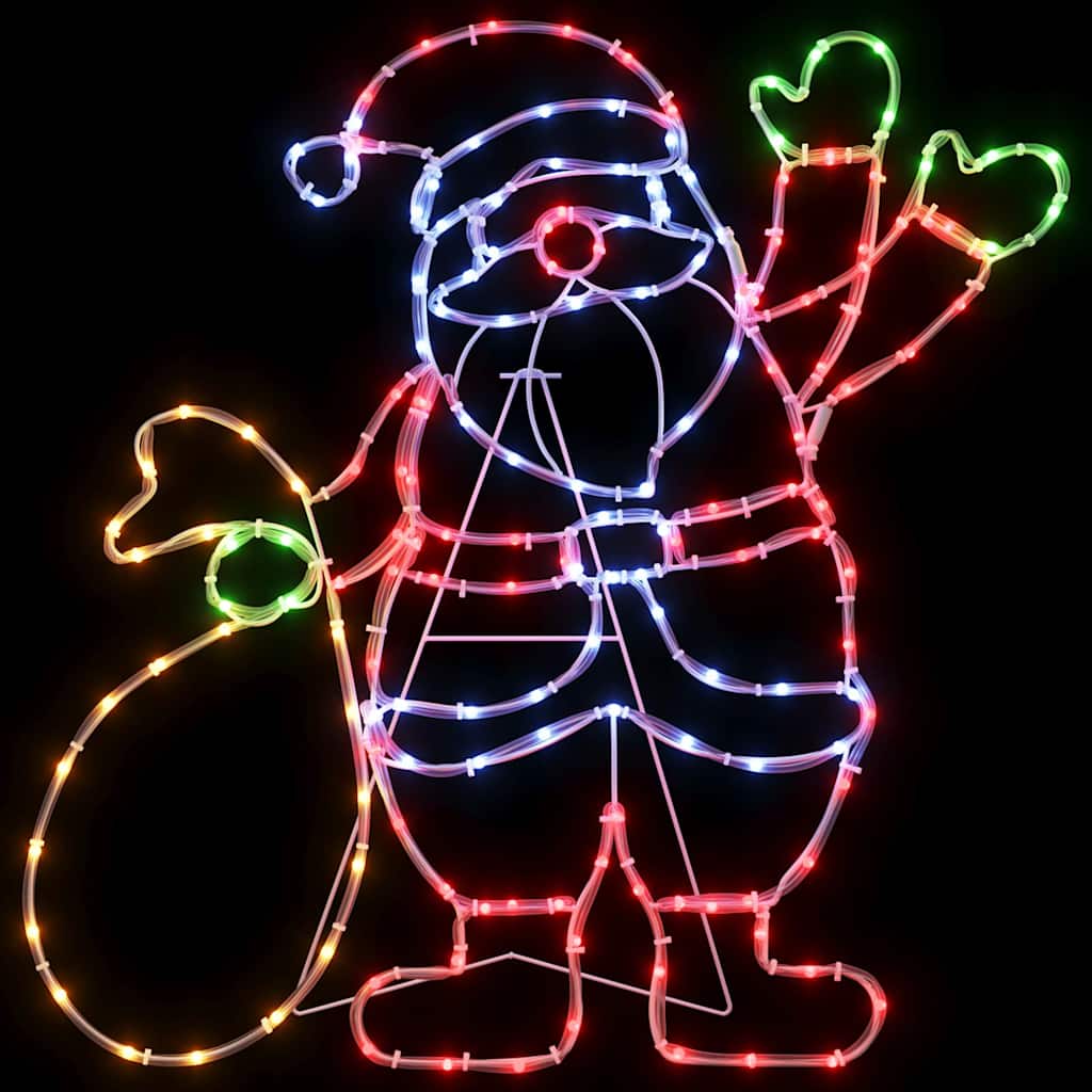 Světlo Santa Claus Vícebarevný 58.5 X 60 X 1.3 Cm Železo