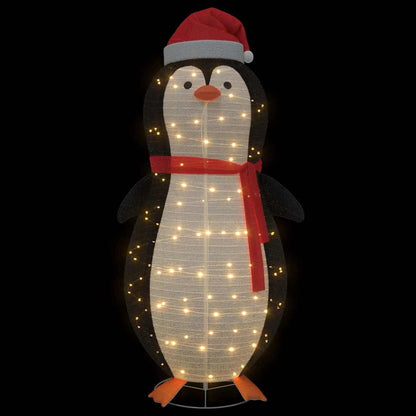 Figurka Sněhového Tučňáka Teplá Bílá 78 X 178 Cm Textil
