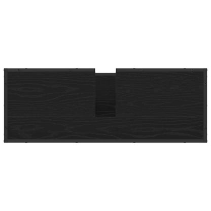 Sada Koupelnového Nábytku 2 Ks Černý Dub 90 X 33 X 60 Cm