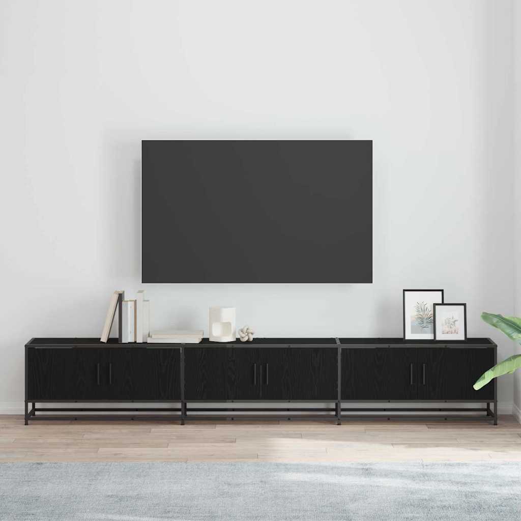 Tv Jednotky 240 X 35 X 41 Cm Černý Dub Kompozitní Dřevo