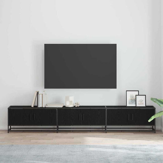Tv Jednotky 240 X 35 X 41 Cm Černý Dub Kompozitní Dřevo