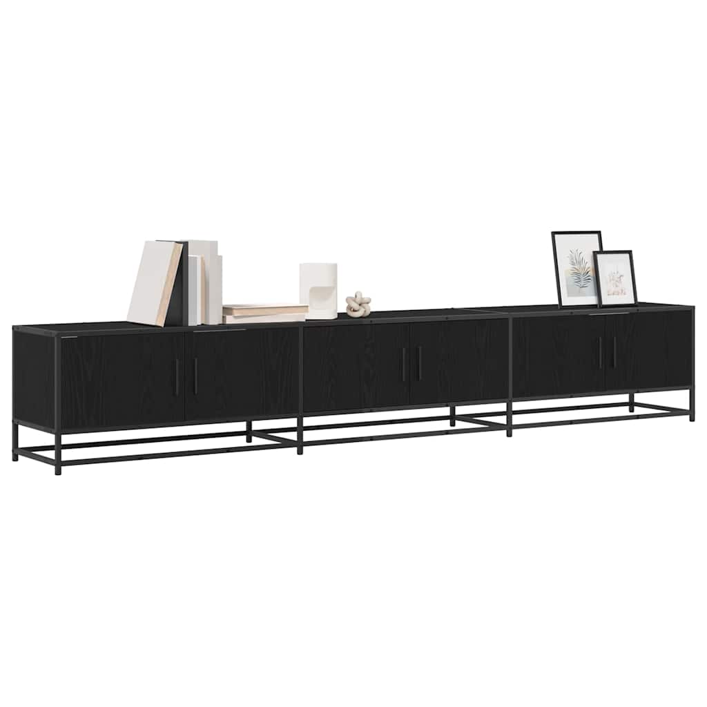 Tv Jednotky 240 X 35 X 41 Cm Černý Dub Kompozitní Dřevo