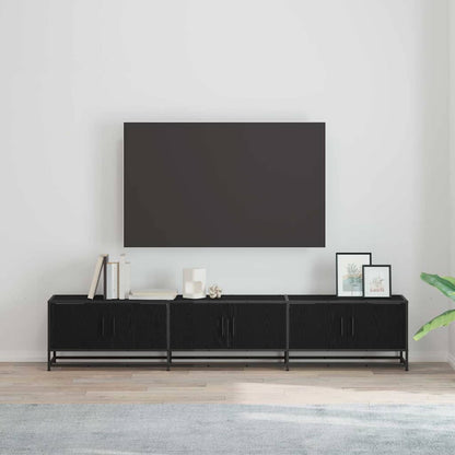 Tv Jednotky 210 X 35 X 41 Cm Černý Dub Kompozitní Dřevo