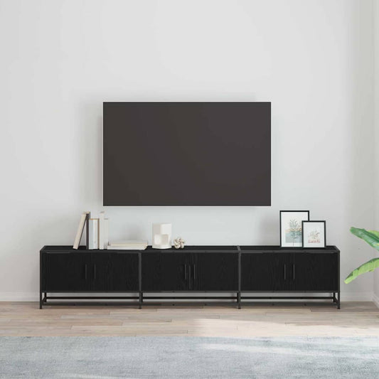 Tv Jednotky 210 X 35 X 41 Cm Černý Dub Kompozitní Dřevo