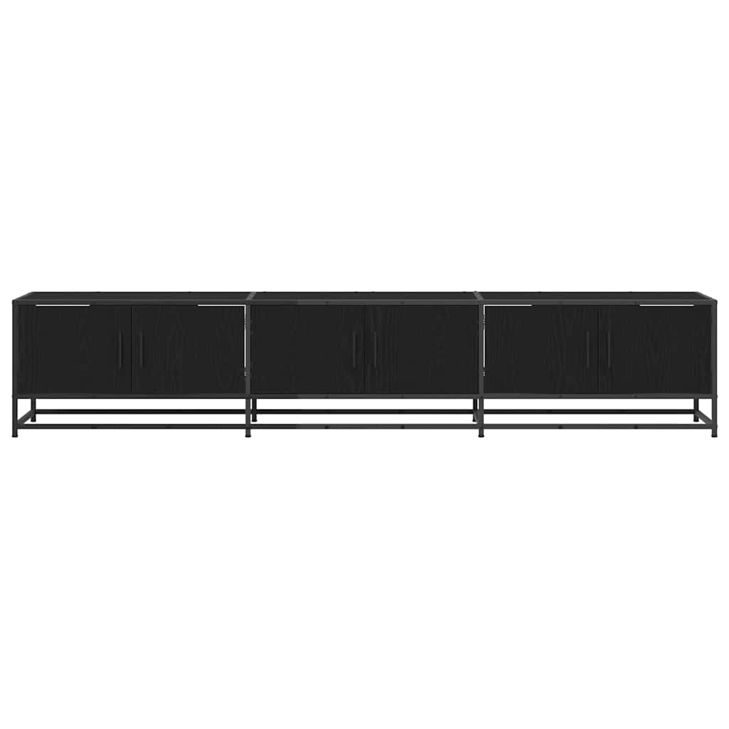 Tv Jednotky 210 X 35 X 41 Cm Černý Dub Kompozitní Dřevo