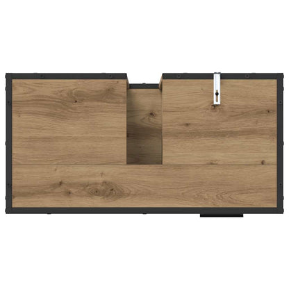Sada Koupelnového Nábytku 2 Ks Artisanový Dub 65 X 33 X 60 Cm