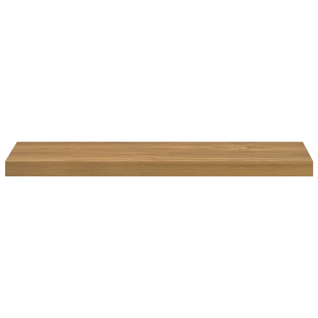 Nástěnná Polička 4 Pcs Hnědá 80 X 23,5 X 4 Cm Kompozitní Dřevo