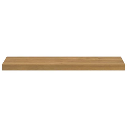 Nástěnná Polička 4 Pcs Hnědá 80 X 23,5 X 4 Cm Kompozitní Dřevo