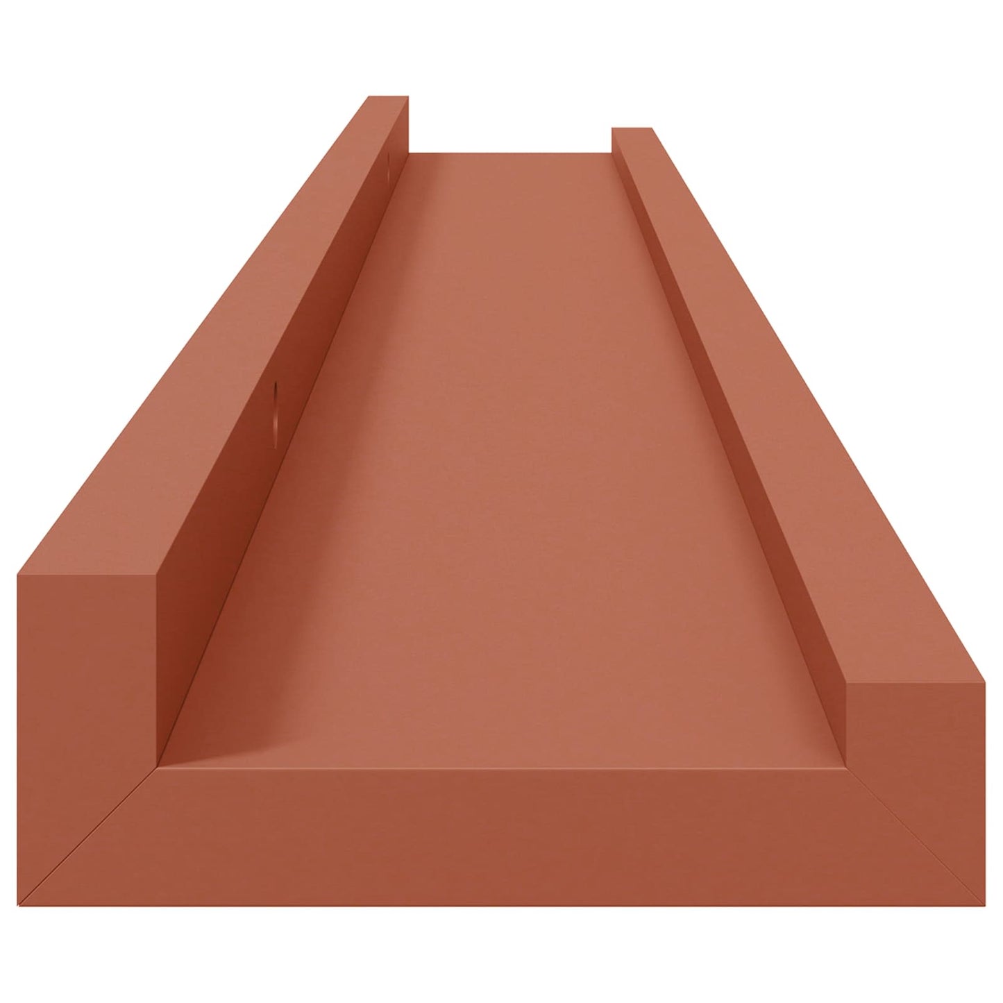 Nástěnná Polička Nástěnná Montáž 2 Ks Červená 80 X 9 X 3 Cm