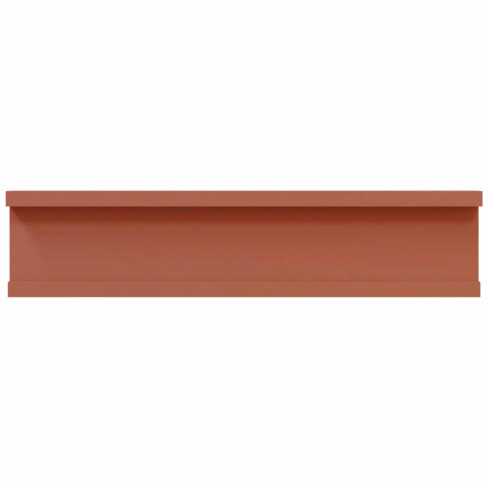 Nástěnná Polička Nástěnná Montáž 4 Ks Červená 40 X 9 X 3 Cm