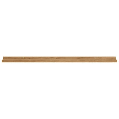 Nástěnná Polička Nástěnná Montáž 2 Ks Hnědá 100 X 9 X 3 Cm