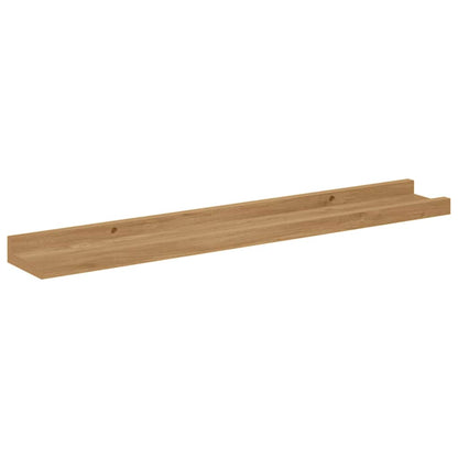 Nástěnná Polička Nástěnná Montáž 4 Ks Hnědá 60 X 9 X 3 Cm