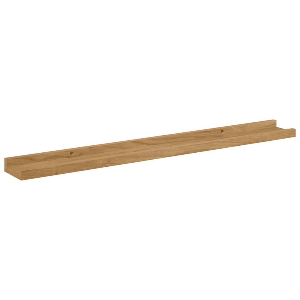 Nástěnná Polička 4 Pcs Hnědá 80 X 9 X 3 Cm Kompozitní Dřevo