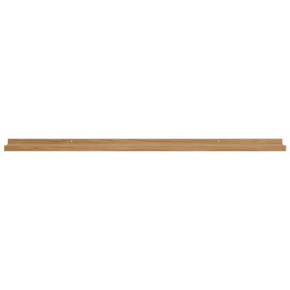 Nástěnná Polička 4 Pcs Hnědá 115 X 9 X 3 Cm Kompozitní Dřevo