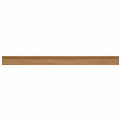 Nástěnná Polička 4 Pcs Hnědá 115 X 9 X 3 Cm Kompozitní Dřevo