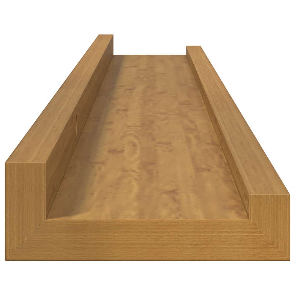 Nástěnná Polička Nástěnná Montáž 4 Ks Béžová 60 X 9 X 3 Cm