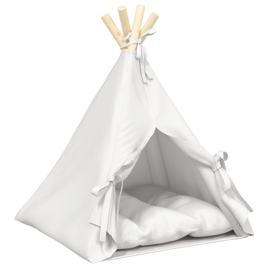 Pet Teepee S Polštářem Bílá 40 X 40 X 50 Cm Polyester