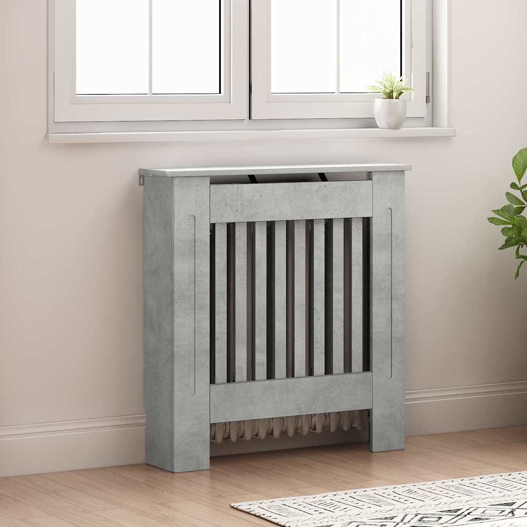 Kryt Radiátoru Betonově Šedá 78 X 19 X 81,5 Cm Kompozitní Dřevo