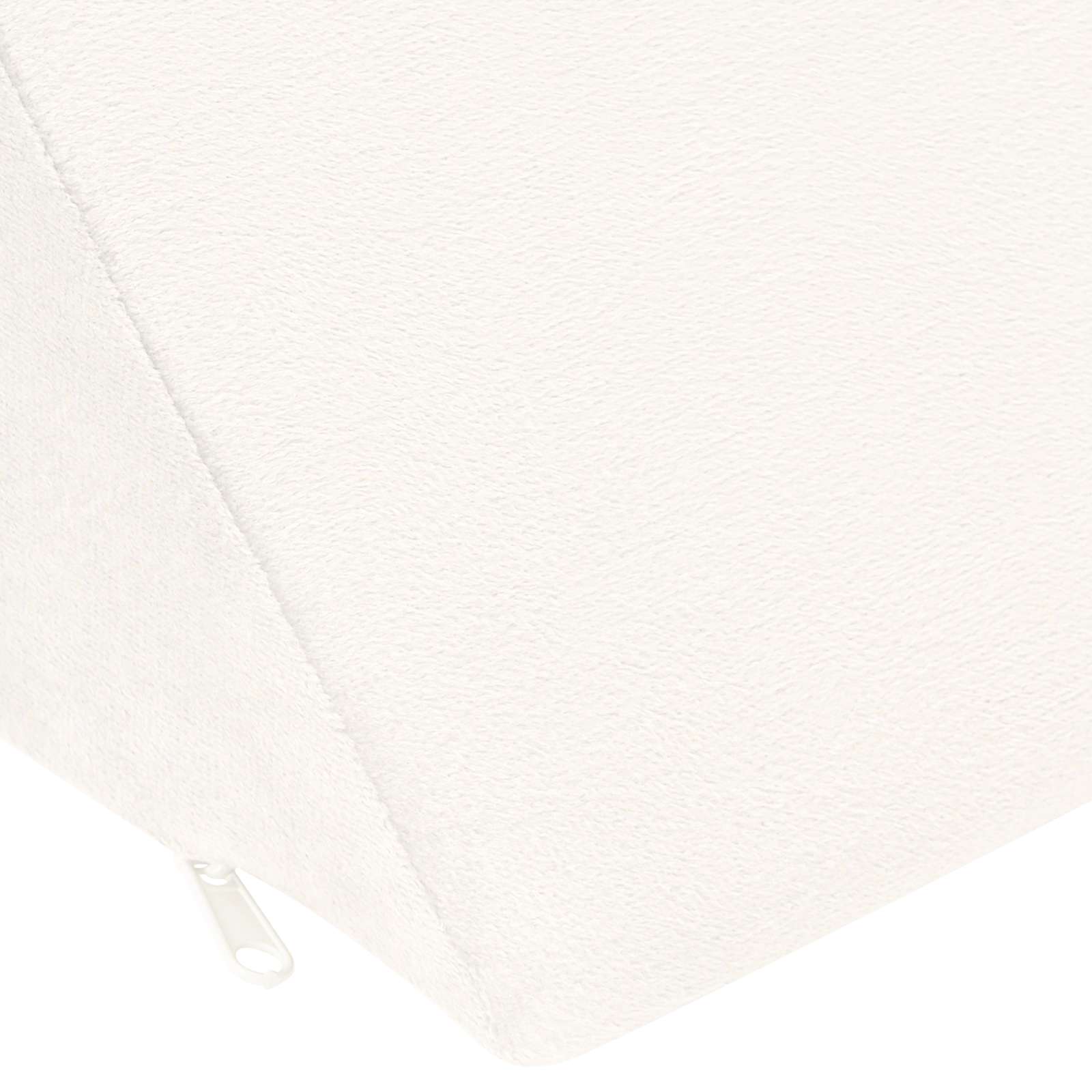 Polštář Na Nohy Jednobarevný Bílá 68 X 25 X 21,5 Cm Pu Pěna