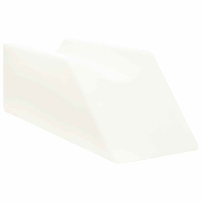 Polštář Na Nohy Jednobarevný Bílá 68 X 25 X 21,5 Cm Pu Pěna