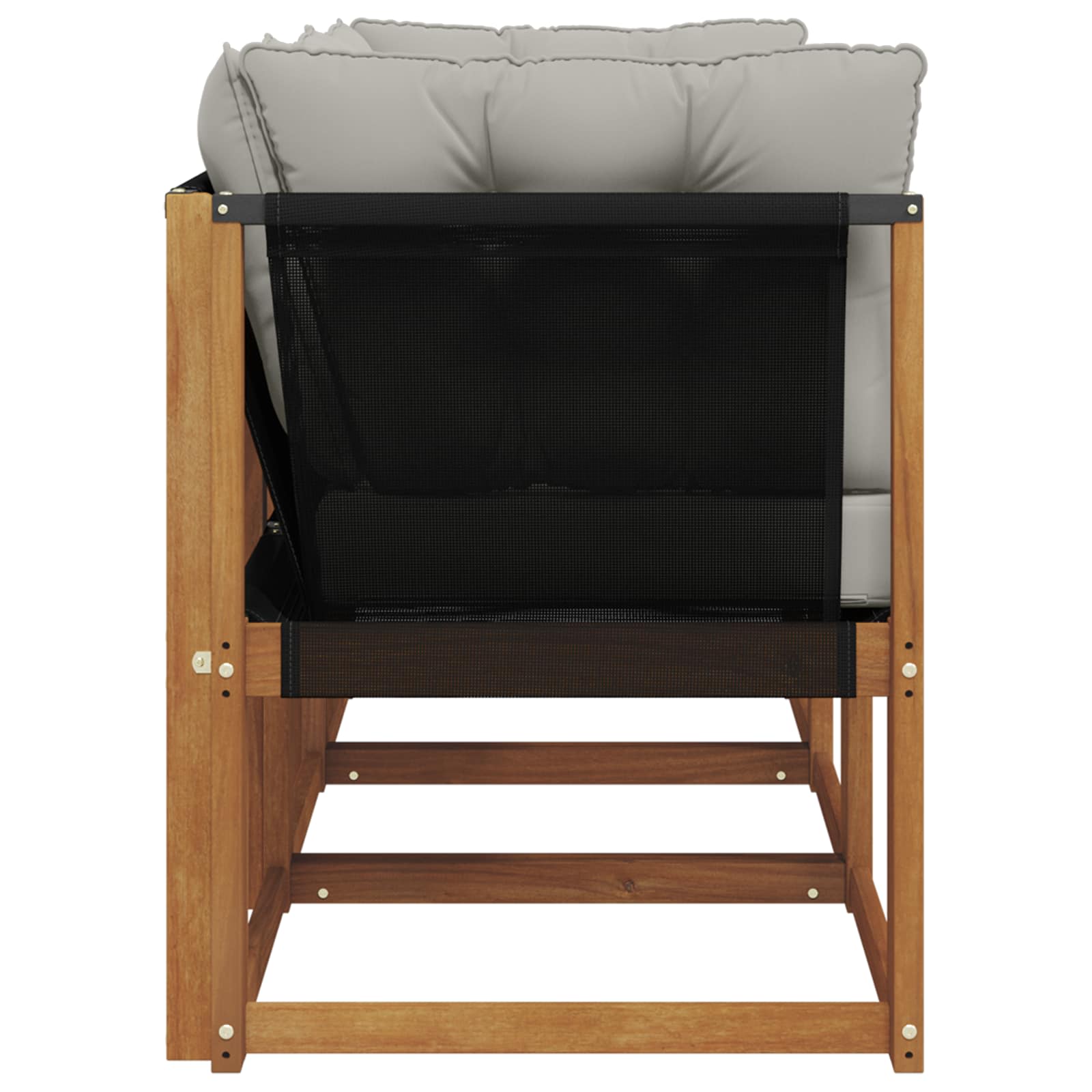 Venkovní Prostřední A Rohová Pohovka S Polštářem 3 Kus Přírodní