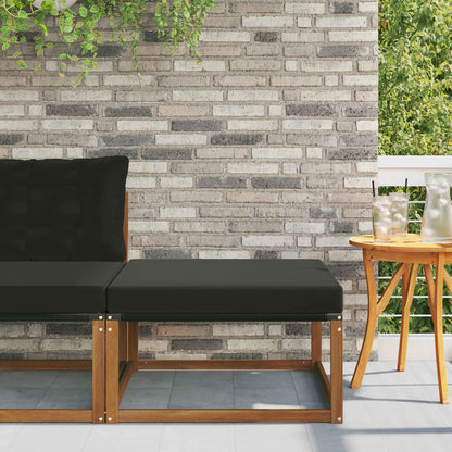 Venkovní Podnožka Masivní Akáciové Dřevo A Textilene Přírodní