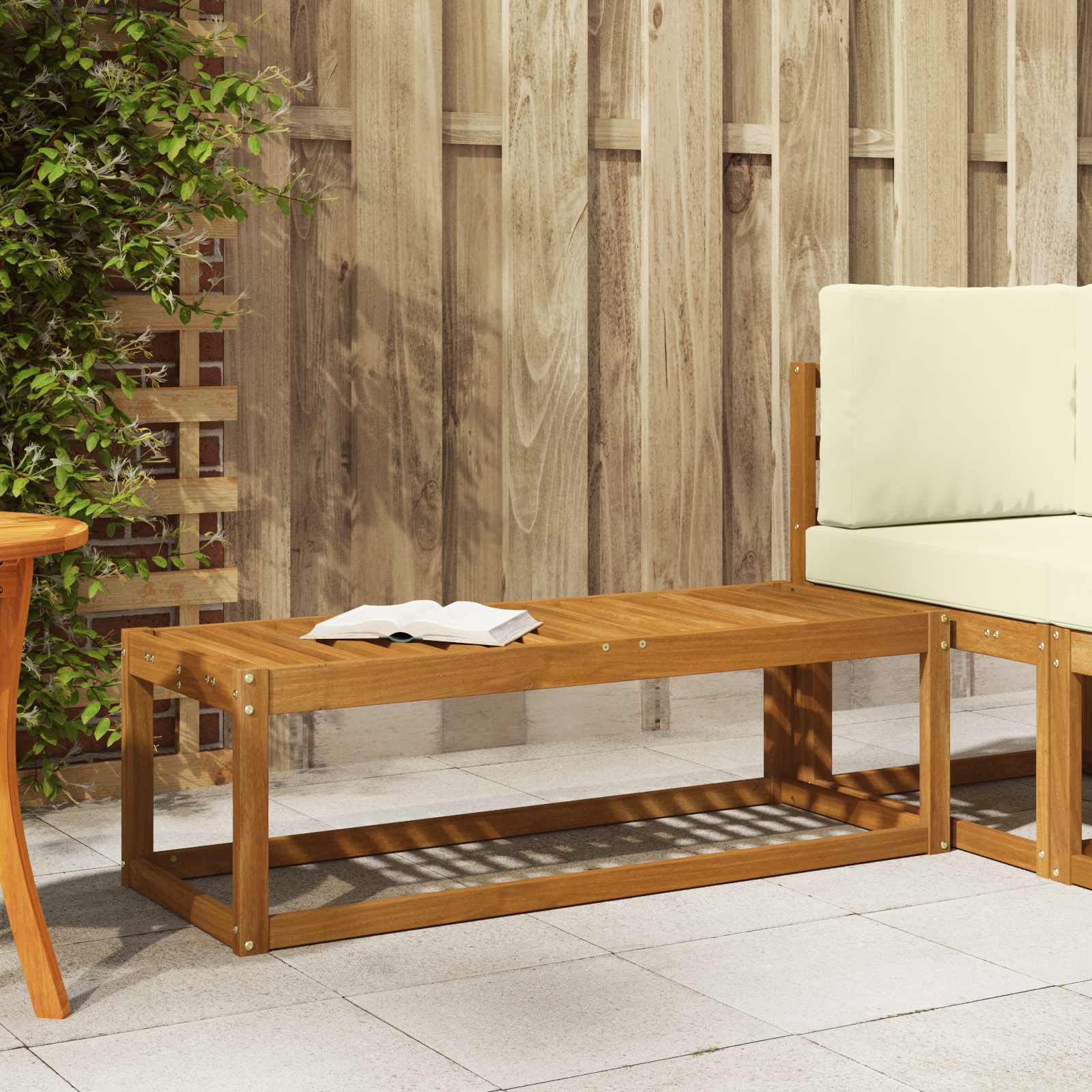 Outdoorový Stoličkový Benč Přírodní 115 X 43 X 37 Cm