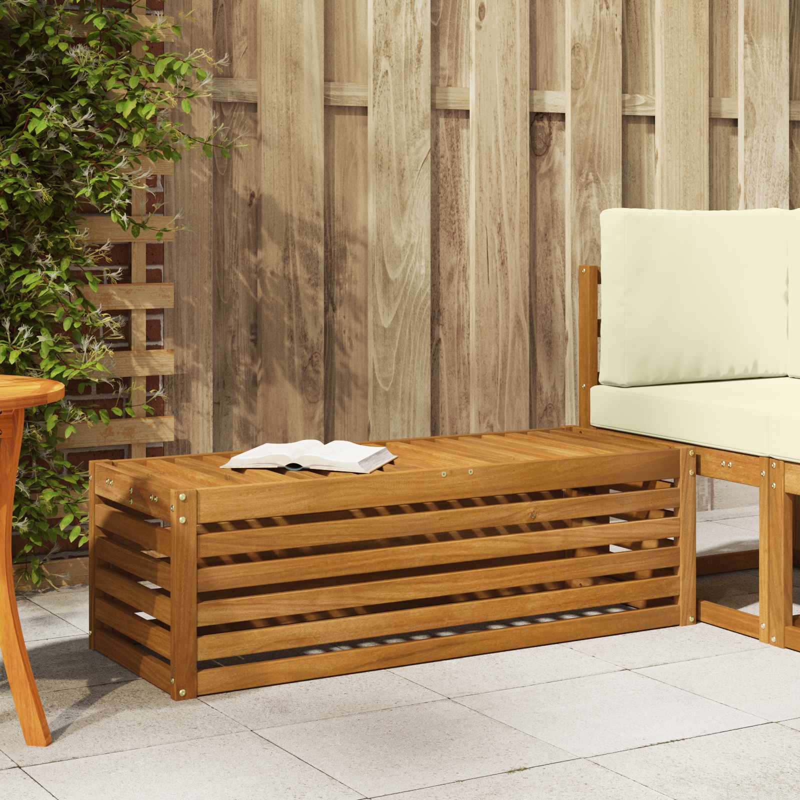 Outdoorový Stoličkový Benč Přírodní 115 X 43 X 37 Cm