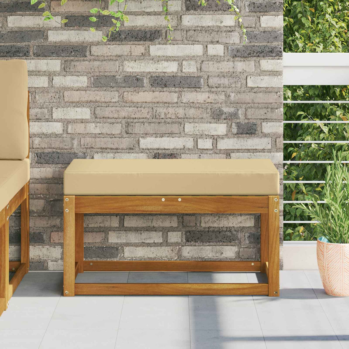 Venkovní Sedací Polštář 100% Polyester 80 X 40 X 8 Cm