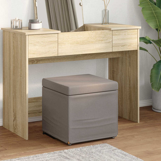 Stolička Taupe 41 X 41 X 40 Cm Látka A Syntetické Dřevo