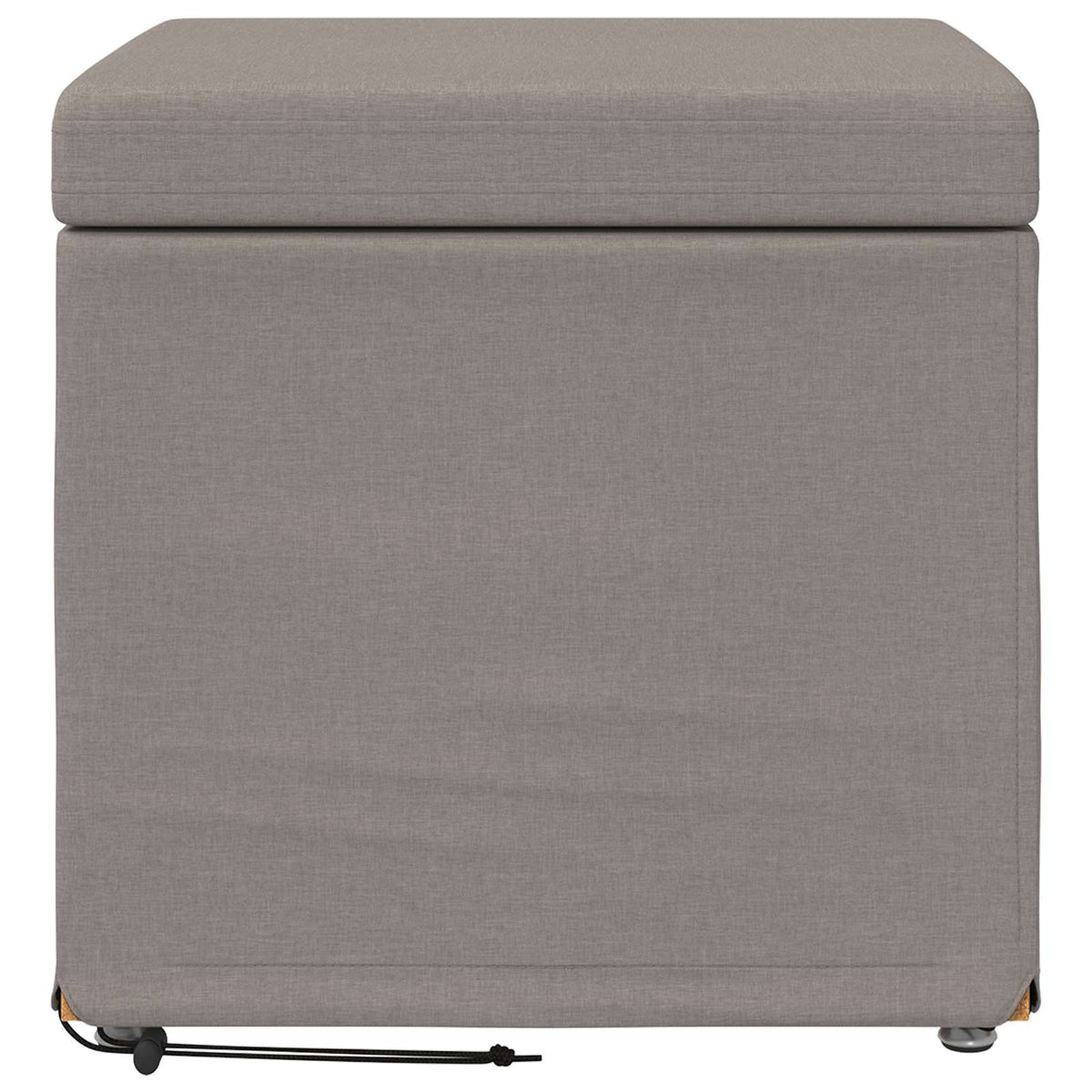 Stolička Taupe 41 X 41 X 40 Cm Látka A Syntetické Dřevo
