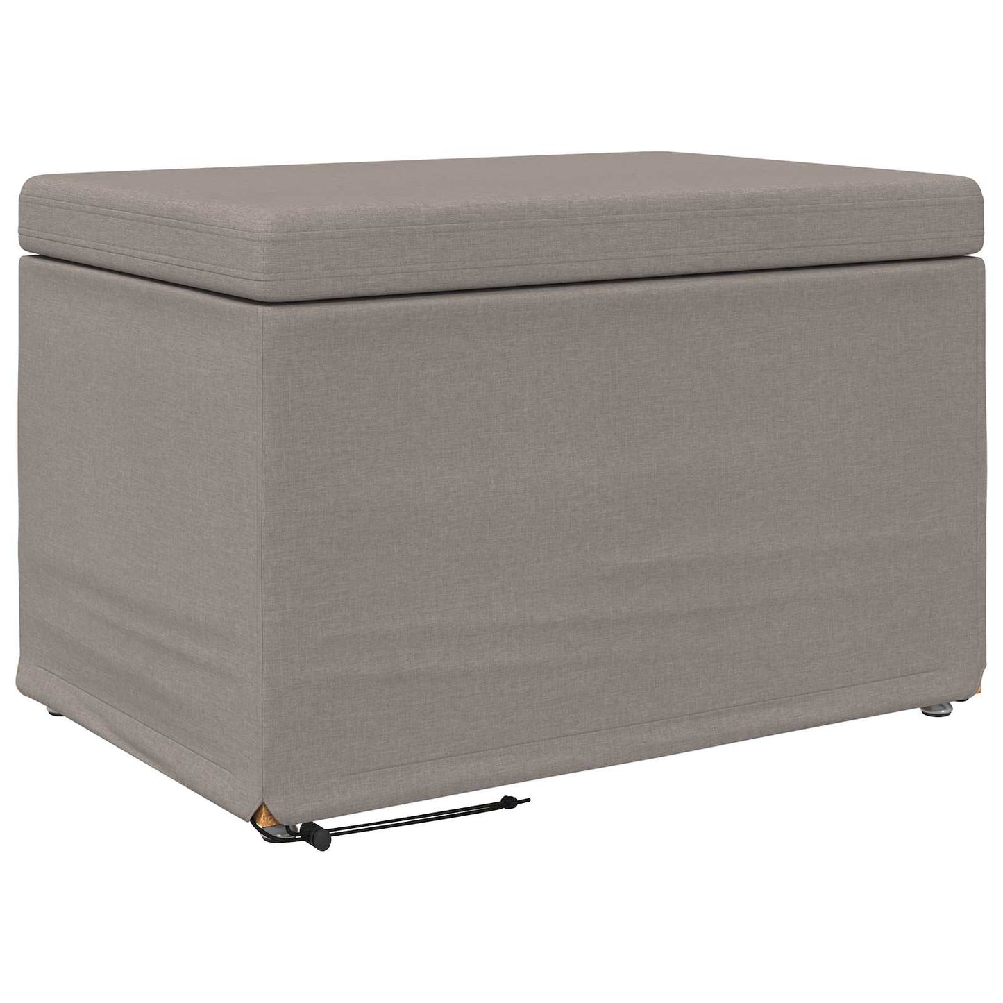 Stolička Taupe 61 X 41 X 40 Cm Látka A Syntetické Dřevo