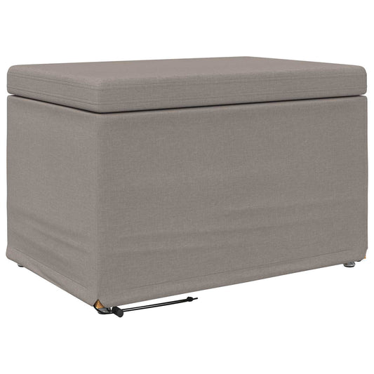Stolička Taupe 61 X 41 X 40 Cm Látka A Syntetické Dřevo