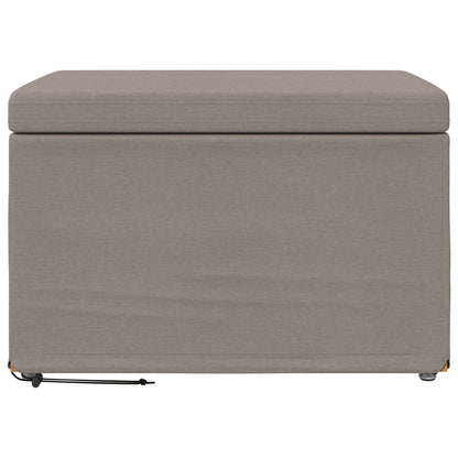 Stolička Taupe 61 X 41 X 40 Cm Látka A Syntetické Dřevo