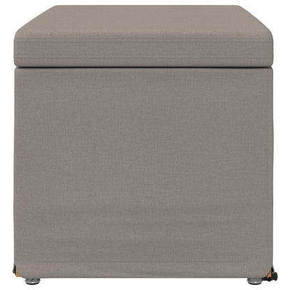 Stolička Taupe 61 X 41 X 40 Cm Látka A Syntetické Dřevo