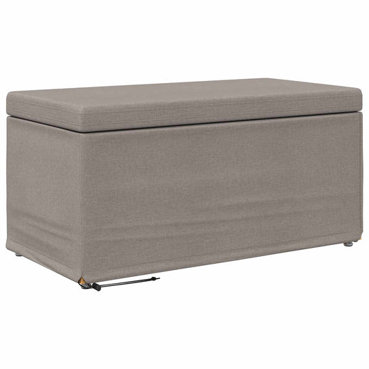 Stolička Taupe 81 X 41 X 40 Cm Látka A Syntetické Dřevo
