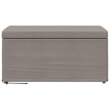 Stolička Taupe 81 X 41 X 40 Cm Látka A Syntetické Dřevo