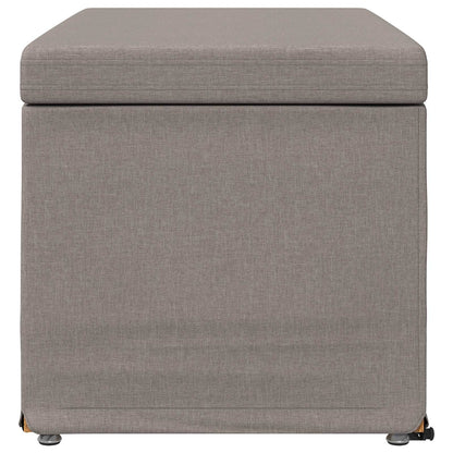 Stolička Taupe 81 X 41 X 40 Cm Látka A Syntetické Dřevo