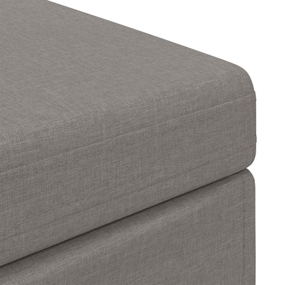 Stolička Taupe 101 X 41 X 40 Cm Látka A Syntetické Dřevo